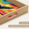 Zonsondergang - Walvis - Geschilderd - Kleurrijk Dienblad Rechthoek middel -USP_HandgreepNL