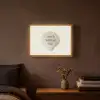 Schelp - Quote - Groen Light Box met batterij (Wandlamp) middel -sfeer4