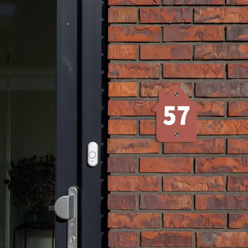 Terracotta - Traditioneel Naambord Huisje klein -sfeer2