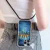 Skyline Toronto - Water - Stadslichten - Toren Hoesje iPhone 16 Pro Max met koord klein -sfeer5