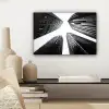 Gebouwen - Lucht - Zwart canvas 2cm klein -sfeer6
