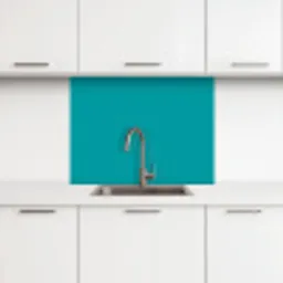 Blauw - Effen kleur keuken achterwand 2 middel 865 -3d