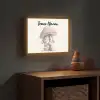 Paddenstoel - Konijn - Roze Light Box met batterij (Wandlamp kind) middel -sfeer5_kind