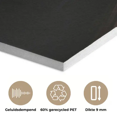 Close-up - Vinylplaat - Platenspeler - Zwart PET vilt klein -closeup_NL