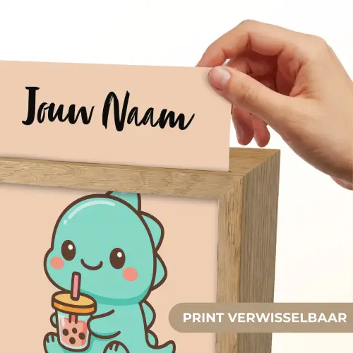 Dino - Boba - Turquoise Light Box met kabel (Kinderlampje) klein -USP_websiteprintNL