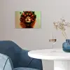 Vrouw - Aardbeien - Kroon poster papier klein -sfeer3