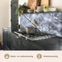 Vogel - Tak - Sneeuw - Winter keuken achterwand 2 middel -usp_NL