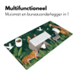 Tropisch - Jungle -  Groen Muismat XXL klein -sfeer4