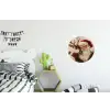 Kerstman - Rendier - Kerst - Christmas Wandcirkel aluminium klein -kinderkamer