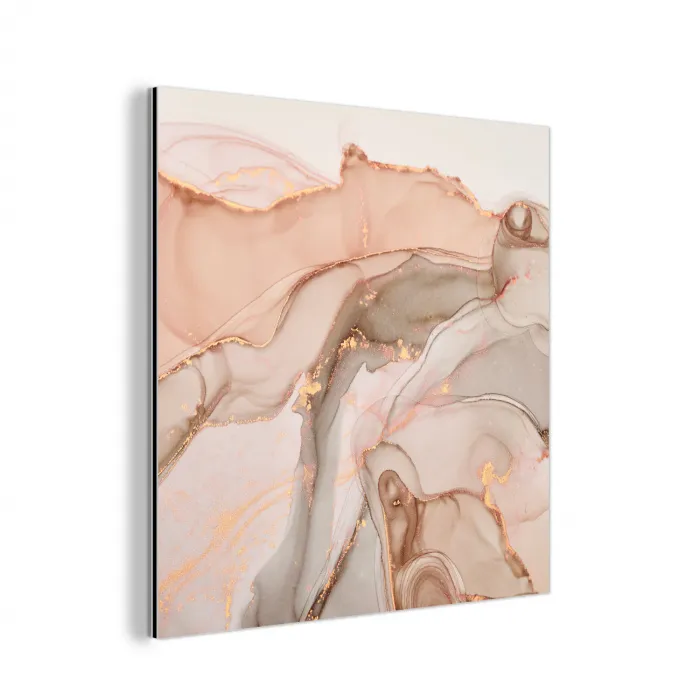 Marmer - Roze - Rosé aluminium wit klein -3d