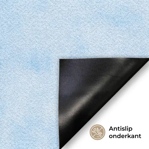 Vlinders - Sierlijk - Blauw Deurmat klein -antislip_NL