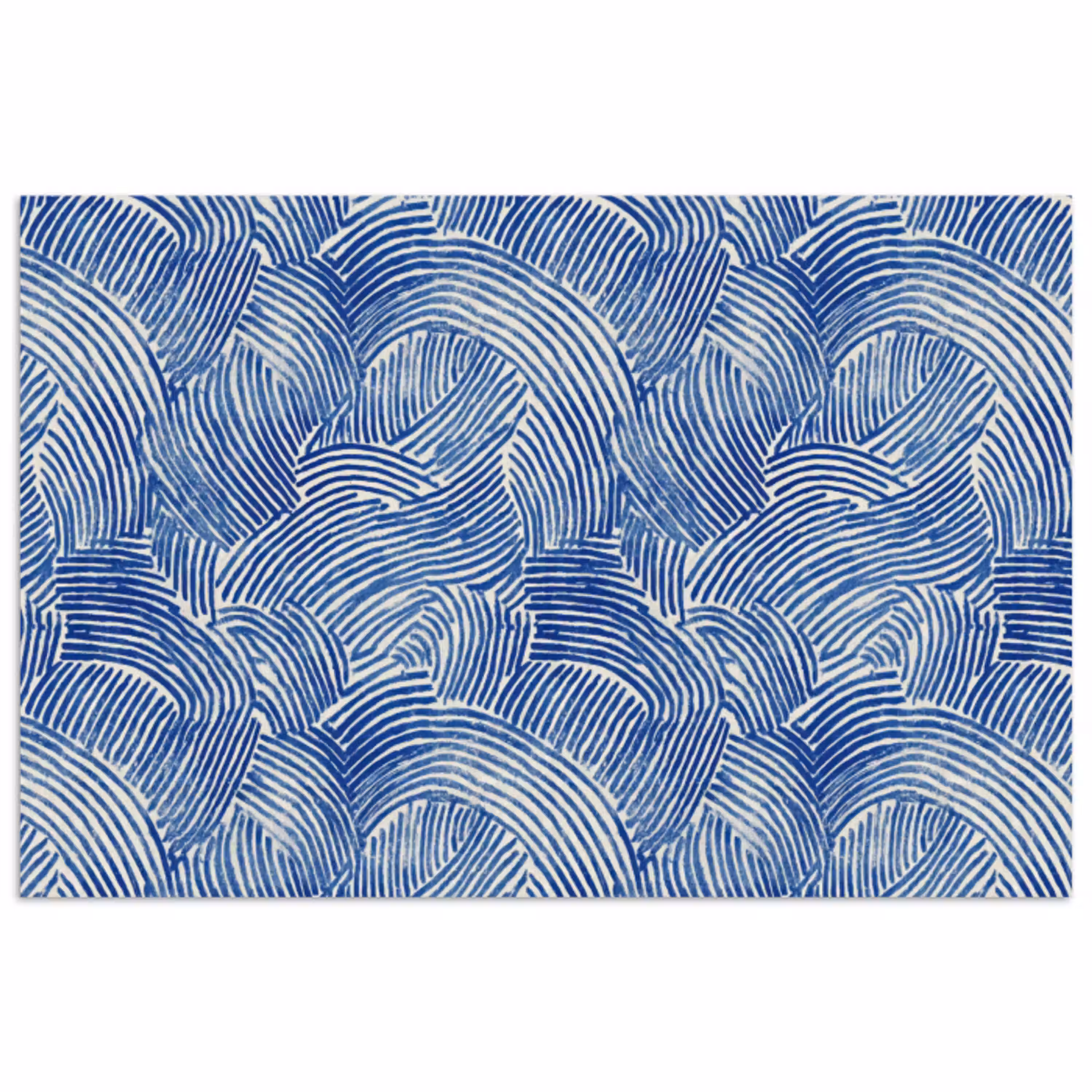 Modern - Abstract - Blauw poster papier klein 62 -3d