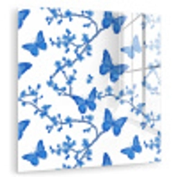 Vlinder - Bloemen - Blauw plexiglas 5mm klein 11 -zzzproduct_nieuw