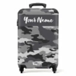 Camogrijs NBS - Handbagage koffer - Kinderen Unisex middel -productfoto_recht