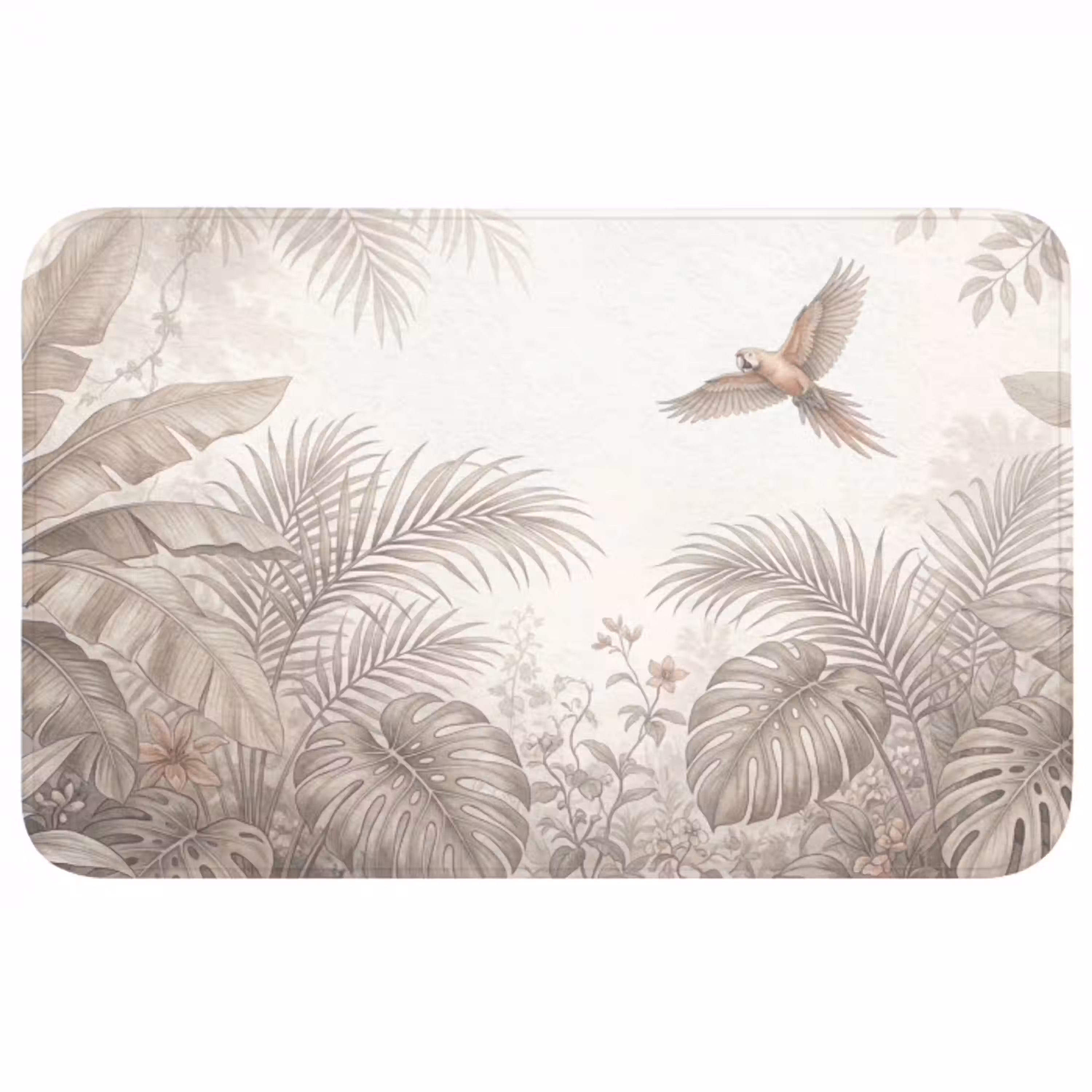 Papagaai - Jungle - Tropisch Badmat middel -3d