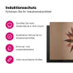 Droogbloem - Protea - Vintage - Beige - Rustiek Inductie beschermer vinyl 3mm klein -zzzzzzz-lf-ups