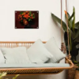 Vrouw - lychee - exotisch tuinposter los doek klein -sfeer7
