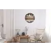 Kerstdecoratie - Geschenken - Hout - Veelkleurig Wandcirkel aluminium klein -woonkamer