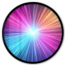 Abstract - Light - Burst - Modern - Colorful Fotolijst rond zonder passe partout klein -3d