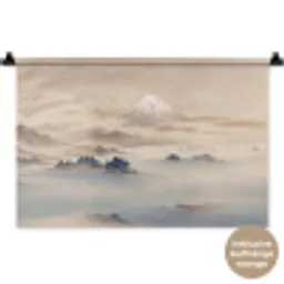 Japans - Landschap - Beige Wandkleed katoen klein -t3d_DE