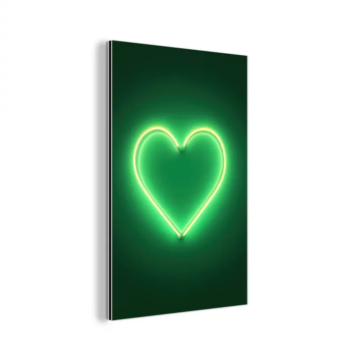 Neon - Groen - Licht aluminium wit klein -3d