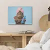 Kat - Handdoek - Washand - Zeep PET vilt klein -sfeer3