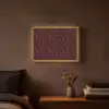 Mozaïek - Tegel - Bordeauxrood Light Box met batterij (Wandlamp) middel 907 -sfeer4