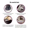Brug - Kersenbomen - Wit Inductie beschermer vinyl 3mm klein -zzzzzzz-cc-werking