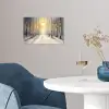 Winter - Abstract - Sneeuw - Natuur - Zon poster papier klein -sfeer3