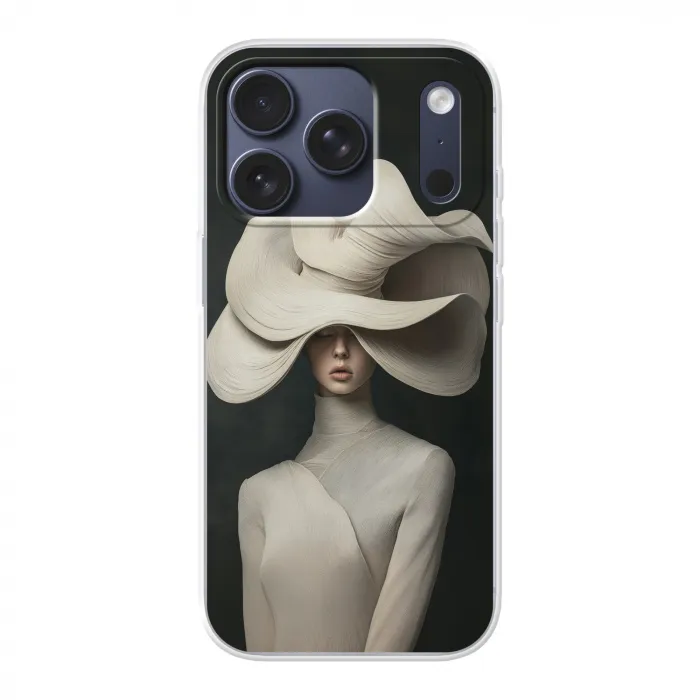 Modern - Vrouw - Hoed Telefoonhoesje iPhone 17 Pro klein -3d
