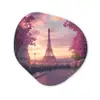 Eiffeltoren - Parijs - Roze Wandcirkel Organisch Forex 3mm klein -3d