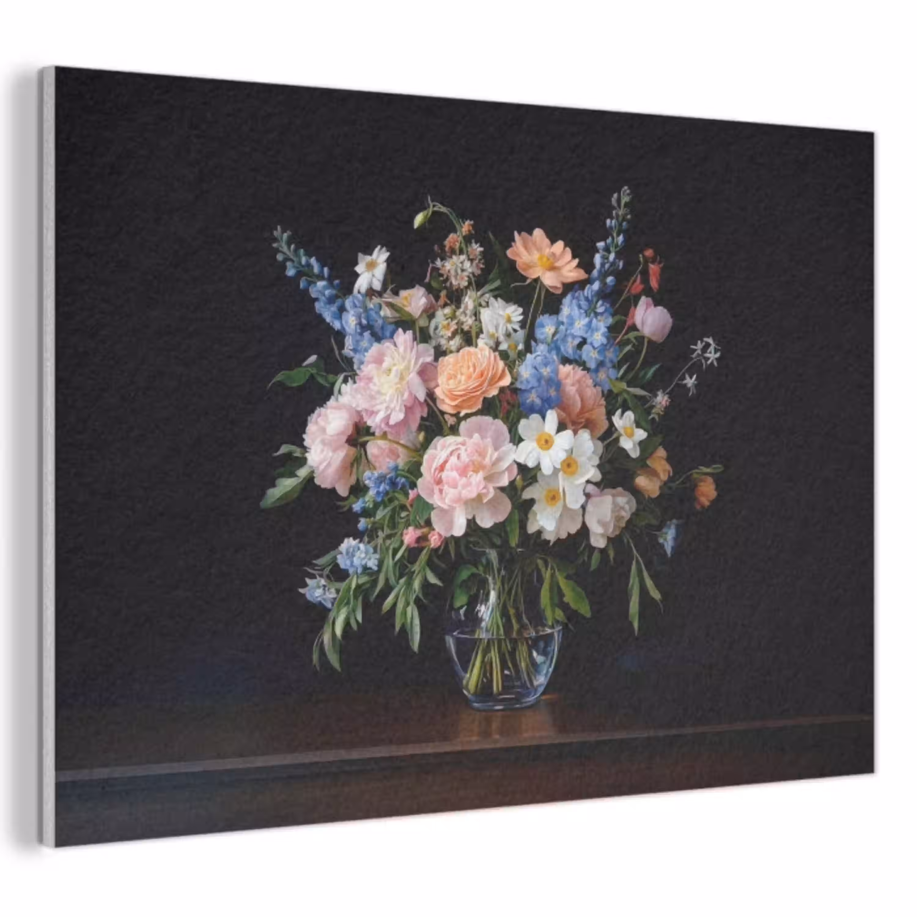Pastel - Bloemen - Glazen - Vaas PET vilt klein -3d