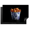 Kip - Bucket - Delfts blauw - Lekker Inductie beschermer vinyl 3mm klein -3d