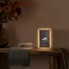 Paarden - Zwart - Wit - Kudde Light Box met kabel (Tafellamp) klein -sfeer4