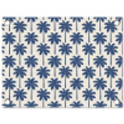 Symmetrisch - Palm - Blauw tuinposter los doek klein 239 -3d