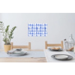 Patroon - Huizen - Blauw Muursticker klein 286 -eettafel
