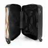 Abstract - Kastanjebruine line-art NBS - Handbagage koffer - Kinderen Unisex middel -binnenkant