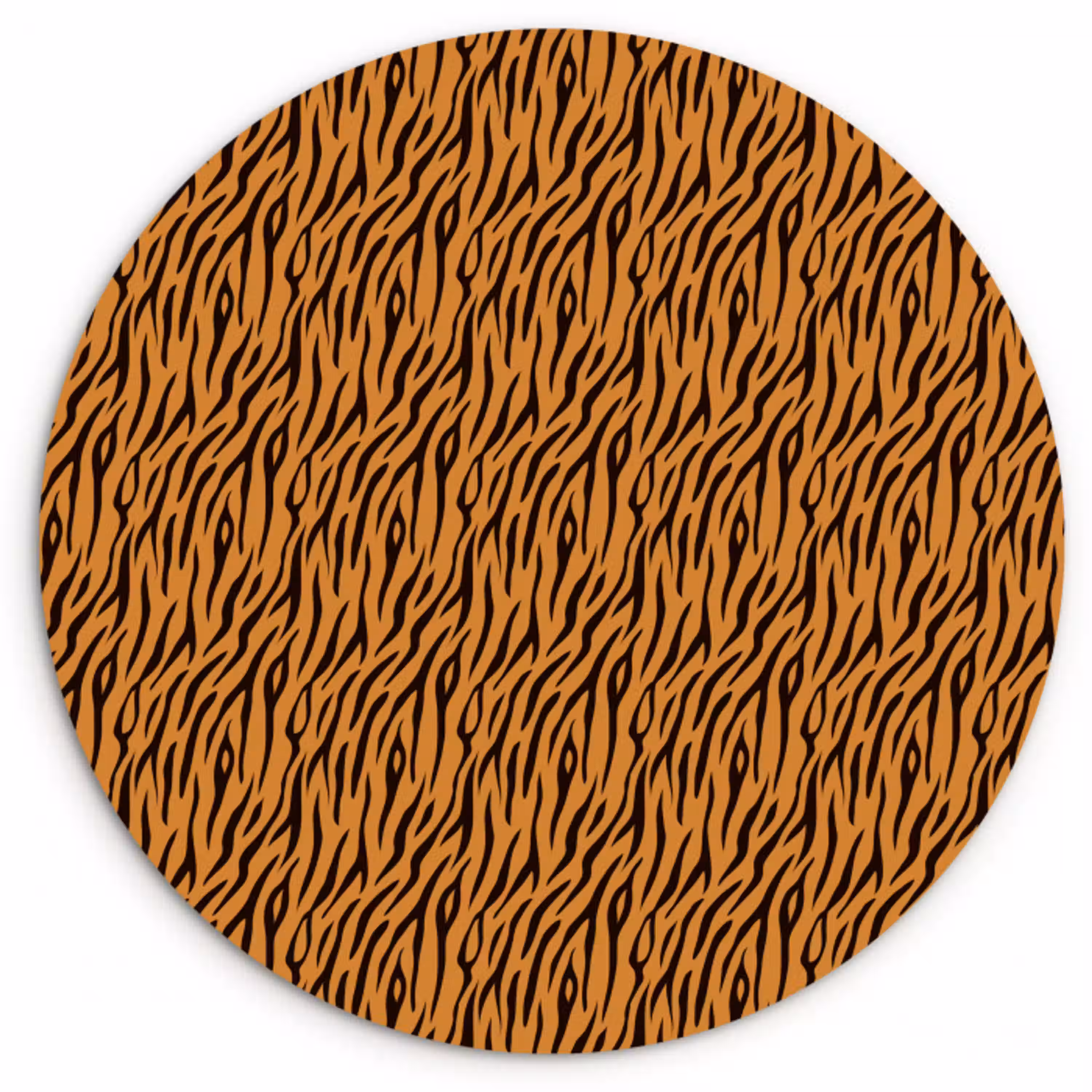 Dier - Oranje - Tijger Wandcirkel plexiglas klein 852 -3d