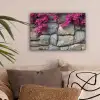 Bougainvillea - Stenen Muur - Roze canvas 2cm klein -sfeer1