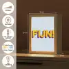 Fijn - Geel - Oranje Light Box met kabel (Tafellamp) klein -USP_NL