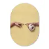 Klassiek - Kunst - Humor Wandcirkel Ovaal Forex klein -3d