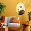 Planten - Abstract - Vormen Wandcirkel Ovaal Forex klein -sfeer4