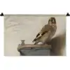 Het puttertje - Carel Fabritius Wandkleed katoen klein -zz3d