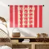 Strepen - Rood - Try again Wandkleed katoen middel -sfeer5