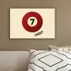 Cirkel - Zeven - Lucky - Rood canvas 2cm klein -sfeer3