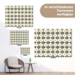 Sierlijk - Ornament - Blauw tuinposter los doek klein 239 -Xsfeer9_DE
