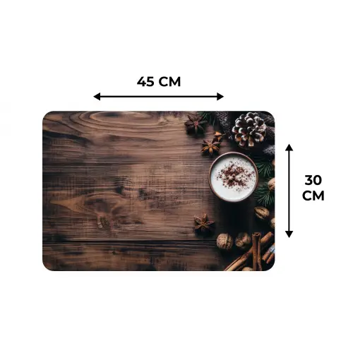 Hout - Landelijk - Warm - Natuur Placemat vinyl groot -specs