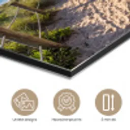 Strand - Zandpad - Oceaan - Natuur aluminium wit klein -closeup_NL