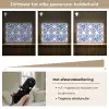 Cirkels - Bloemen - Blauw Light Box met batterij (Wandlamp) middel 907 -USP_dimbaarNL