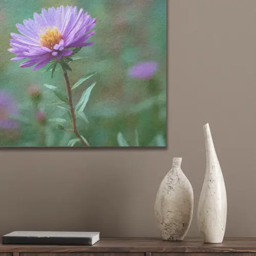 Aster - Paars - Bloem - Blaadjes PET vilt klein -sfeer6_closeup